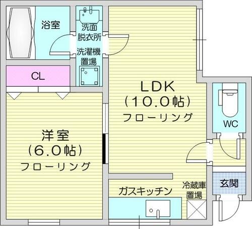 同じ建物の物件間取り写真 - ID:201022673192