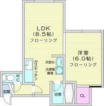 キラメック円山東２  ｜ 北海道札幌市中央区北四条西２３丁目（賃貸アパート1LDK・2階・29.65㎡） その2