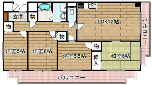 同じ建物の物件間取り写真 - ID:227082609600