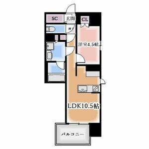 オープンレジデンシア大須ＦＲＯＮＴ 1304｜愛知県名古屋市中区大須２丁目(賃貸マンション1LDK・13階・37.21㎡)の写真 その2