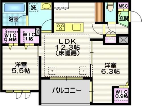 同じ建物の物件間取り写真 - ID:213095149971