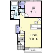 ブローテⅡ 102 ｜ 福島県福島市松川町美郷１丁目（賃貸アパート1LDK・1階・44.75㎡） その2