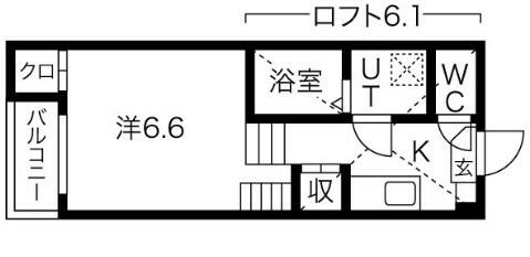 Ｎ’ｓタウン本陣 203｜愛知県名古屋市中村区十王町(賃貸アパート1K・2階・21.90㎡)の写真 その2