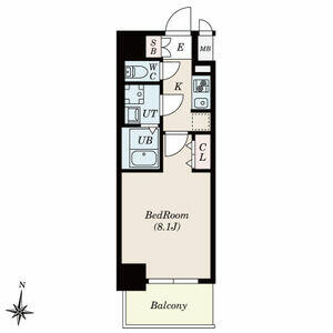 Ｓ－ＲＥＳＩＤＥＮＣＥ堀田Ｎｏｒｔｈ　ＩＩ 1107｜愛知県名古屋市瑞穂区堀田通８丁目(賃貸マンション1K・11階・25.86㎡)の写真 その2