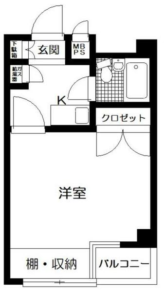 日神パレス上板橋 205｜東京都練馬区錦２丁目(賃貸マンション1K・2階・20.76㎡)の写真 その2