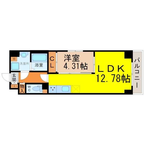 Ｓ－ＦＯＲＴ熱田花町｜愛知県名古屋市熱田区花町(賃貸マンション1LDK・2階・42.40㎡)の写真 その2