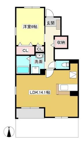 愛知県蒲郡市水竹町上青山（アパート）の賃貸物件の間取り