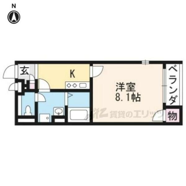 レオネクストうずまさ 205｜京都府京都市右京区太秦松本町(賃貸アパート1K・2階・25.89㎡)の写真 その2