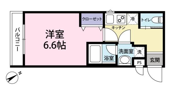 Ｖｉａｌｅ赤迫 103｜長崎県長崎市若竹町(賃貸マンション1K・1階・23.10㎡)の写真 その2