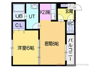 メルクリウス｜北海道小樽市色内１丁目(賃貸マンション1LDK・3階・38.16㎡)の写真 その2