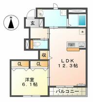 静岡県浜松市中央区若林町（賃貸アパート1LDK・1階・49.16㎡） その2