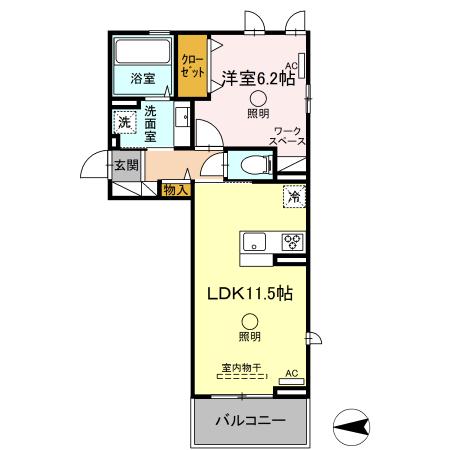 同じ建物の物件間取り写真 - ID:243006363053