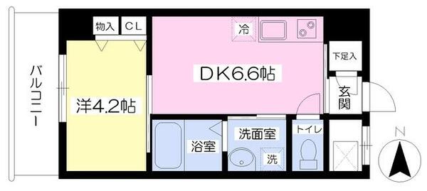 大阪府堺市北区金岡町(賃貸マンション1DK・4階・26.79㎡)の写真 その2