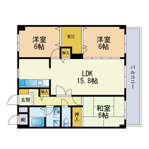 同じ建物の物件間取り写真 - ID:240028480532