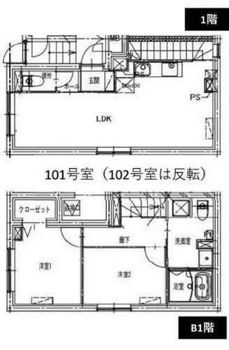 同じ建物の物件間取り写真 - ID:213104917046