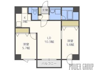 同じ建物の物件間取り写真 - ID:201022119566