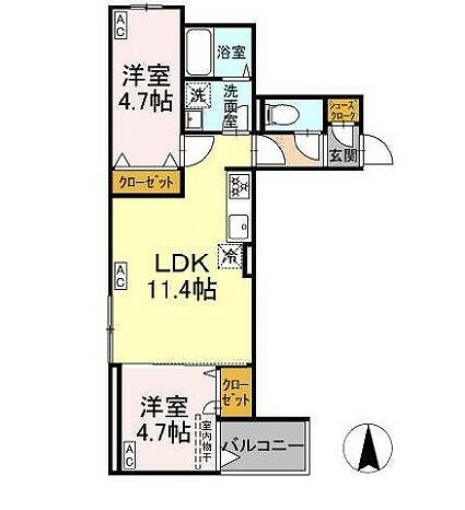 同じ建物の物件間取り写真 - ID:213104915403