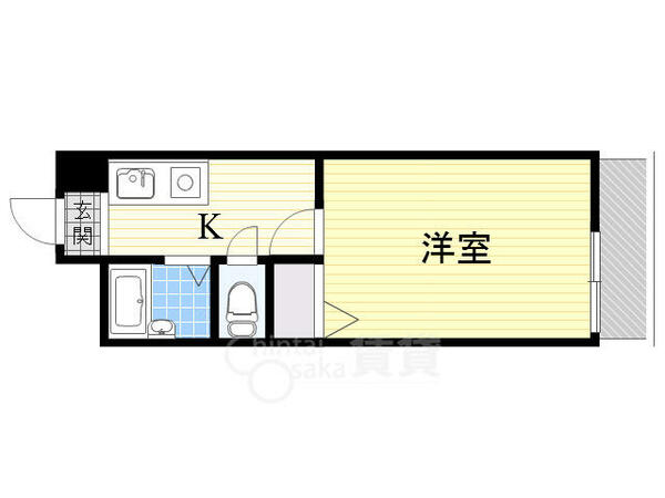 ノルデンハイム新北野｜大阪府大阪市淀川区新北野３丁目(賃貸マンション1K・10階・23.80㎡)の写真 その2