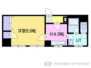 リルブランシュ｜北海道江別市野幌末広町(賃貸マンション1DK・7階・34.50㎡)の写真 その2