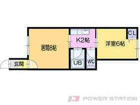 美馬マンション  ｜ 北海道江別市文京台東町（賃貸アパート1LDK・2階・34.60㎡） その2