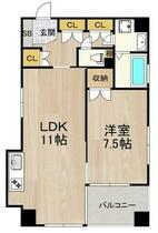 大阪府大阪市福島区吉野１丁目（賃貸マンション1LDK・5階・45.00㎡） その2