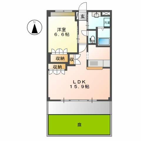 コンフォール前田Ⅲ｜愛知県一宮市馬見塚字西ノ山(賃貸マンション1LDK・1階・51.66㎡)の写真 その2