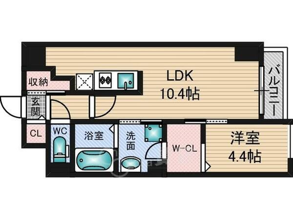 サンメゾン１１｜大阪府大阪市東淀川区小松３丁目(賃貸マンション1LDK・5階・39.60㎡)の写真 その2