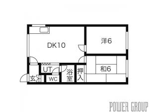 コーポ高田Ａ｜北海道札幌市厚別区大谷地東５丁目(賃貸アパート2LDK・2階・44.55㎡)の写真 その2