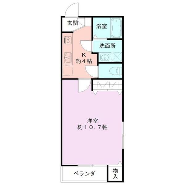新潟県新潟市中央区愛宕３丁目(賃貸アパート1K・2階・32.82㎡)の写真 その2