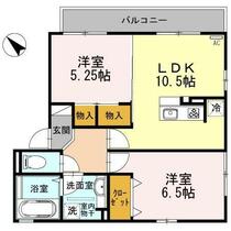 ネクサス 301 ｜ 富山県砺波市平和町（賃貸アパート2LDK・3階・54.20㎡） その2