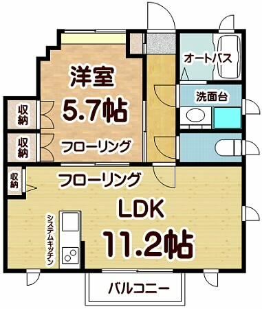 ＩＲＩＳ成城｜東京都世田谷区成城８丁目(賃貸アパート1LDK・1階・40.57㎡)の写真 その2