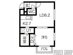 カハラ澄川｜北海道札幌市南区澄川四条５丁目(賃貸マンション1LDK・3階・30.88㎡)の写真 その2