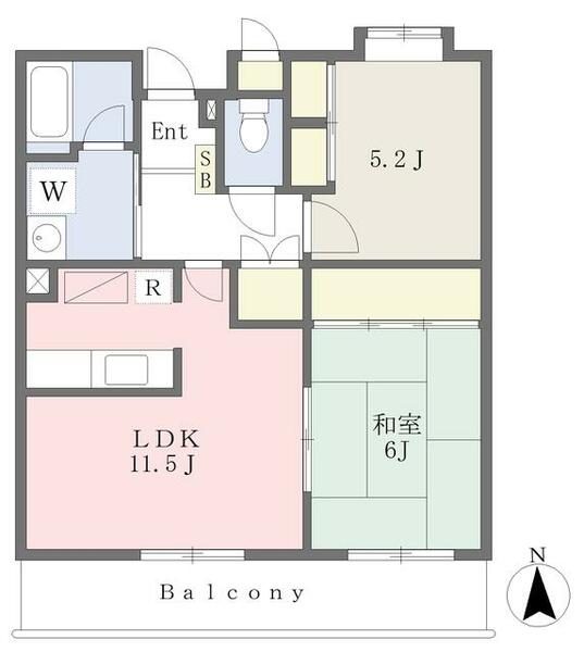 コーポラスシモヤマ 303｜東京都世田谷区北烏山１丁目(賃貸マンション2LDK・3階・61.31㎡)の写真 その2