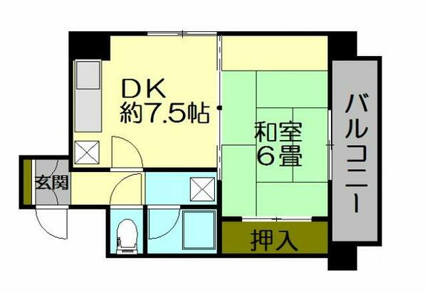 マリンハイム 802｜北海道小樽市色内１丁目(賃貸マンション1DK・8階・32.00㎡)の写真 その2
