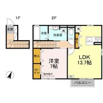 愛媛県新居浜市松木町（賃貸アパート1LDK・2階・57.86㎡） その2