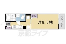 京都府京都市右京区梅津石灘町（賃貸マンション1K・3階・26.89㎡） その2