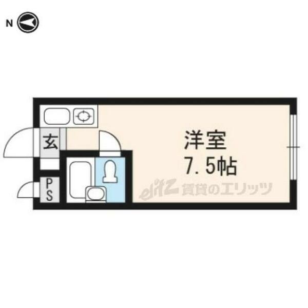 カサ・デ・ソーラ白川 405｜京都府京都市左京区一乗寺樋ノ口町(賃貸マンション1R・4階・15.00㎡)の写真 その2