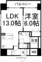 宮城県仙台市宮城野区二十人町（賃貸マンション1LDK・8階・43.20㎡） その2