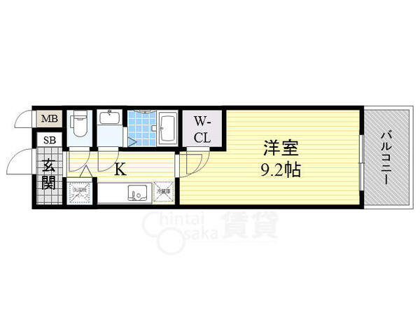 大阪府大阪市西区靱本町３丁目(賃貸マンション1K・6階・29.66㎡)の写真 その2