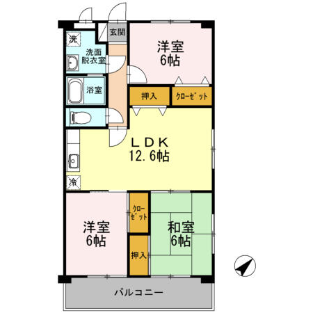 同じ建物の物件間取り写真 - ID:242001461227