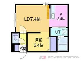 エミネンス  ｜ 北海道小樽市新光２丁目（賃貸アパート1LDK・2階・33.33㎡） その2