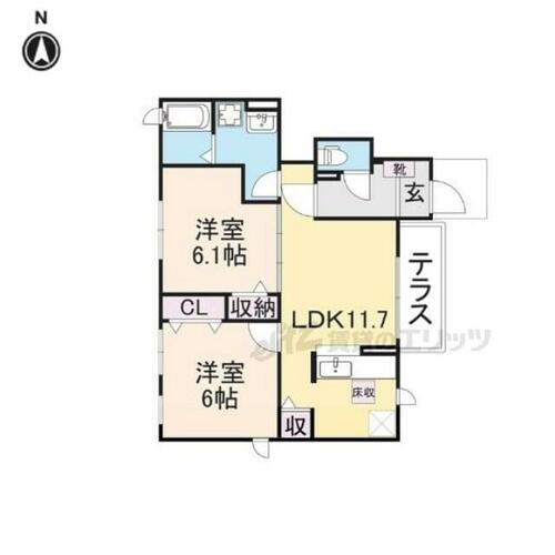 同じ建物の物件間取り写真 - ID:229008936112