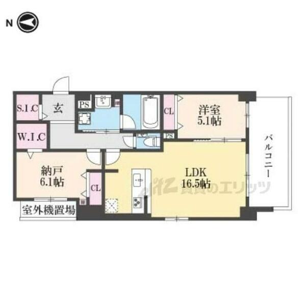 クオリア京都東山 403｜京都府京都市東山区五軒町(賃貸マンション2LDK・4階・70.40㎡)の写真 その2