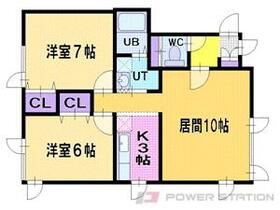 Ｗｉｎｇ５１  ｜ 北海道札幌市東区中沼西五条１丁目（賃貸アパート2LDK・3階・53.78㎡） その2