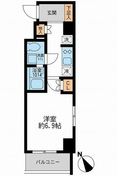 アーデン門前仲町 501｜東京都江東区古石場２丁目(賃貸マンション1K・5階・25.46㎡)の写真 その2