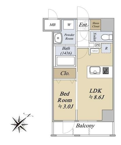エステムプラザ横濱関内_間取り_0