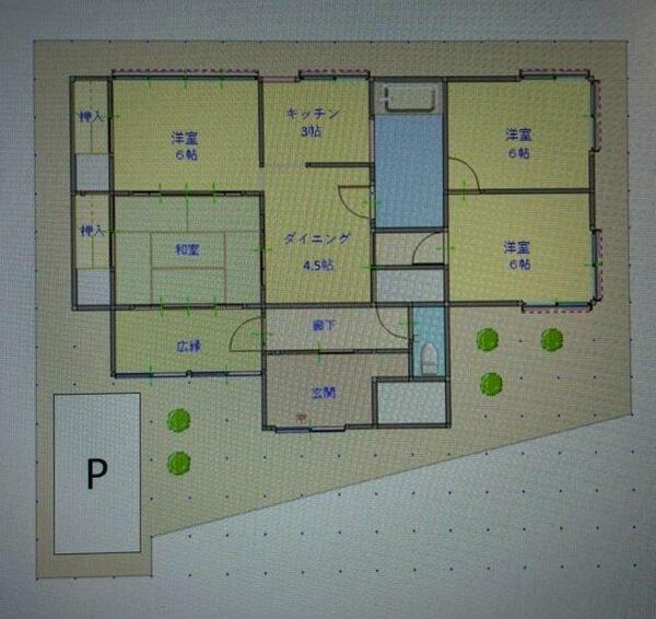 本巣郡北方町戸建て｜岐阜県本巣郡北方町春来町１丁目(賃貸一戸建5K・--・191.30㎡)の写真 その2