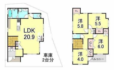 間取り：228059337095