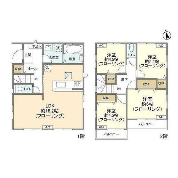 Ｋｏｌｅｔ松戸幸田＃０３ -｜千葉県松戸市幸田２丁目(賃貸一戸建4LDK・--・93.56㎡)の写真 その2