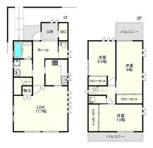 プラザＣ  ｜ 神奈川県横浜市青葉区新石川２丁目（賃貸一戸建3LDK・--・104.32㎡） その2